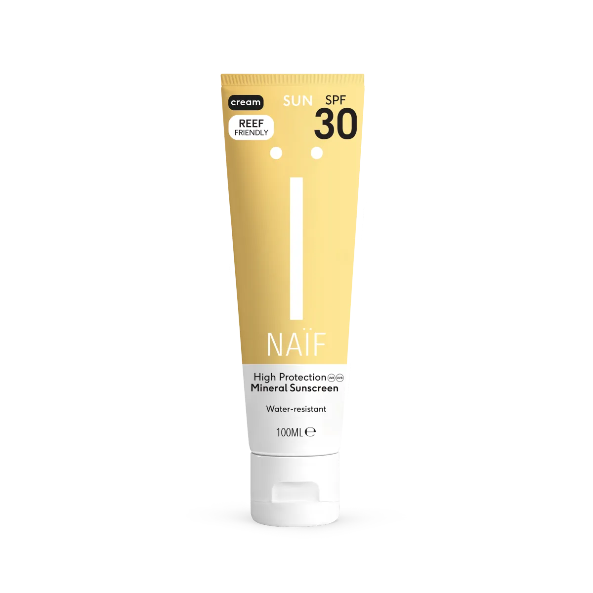 Crema cu protectie solara minerala SPF30 pentru adulti, 100ml, Naif 