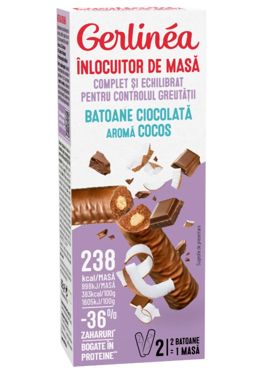 Mini pack batoane cu cocos, 62g, Gerlinea