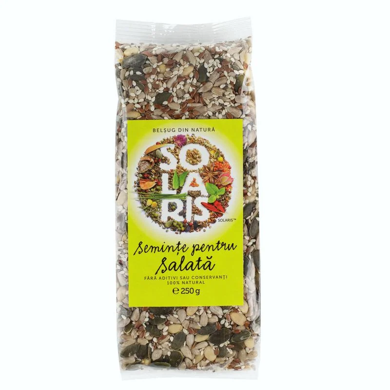 Seminte pentru salata Susan Floarea Soarelui In Chia Pin Dovleac, 250g, Solaris 