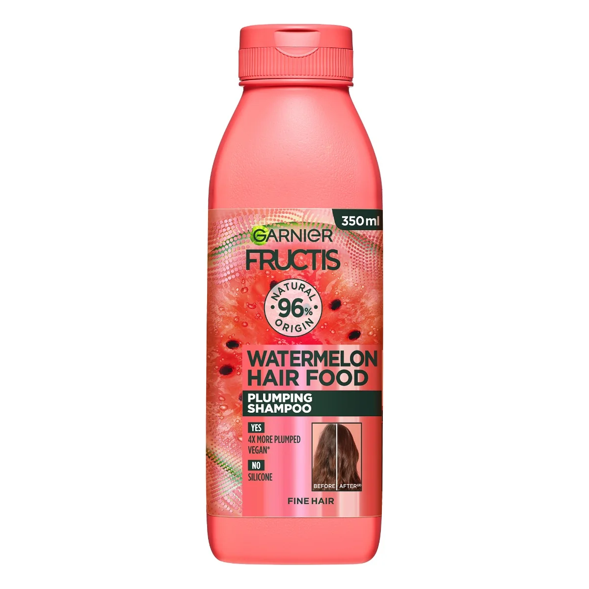 Sampon pentru parul subtire Hair Food Pepene Verde, 350ml, Fructis