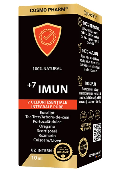 Mix de uleiuri esentiale integrale +7 Imun, 10ml, Cosmopharm 