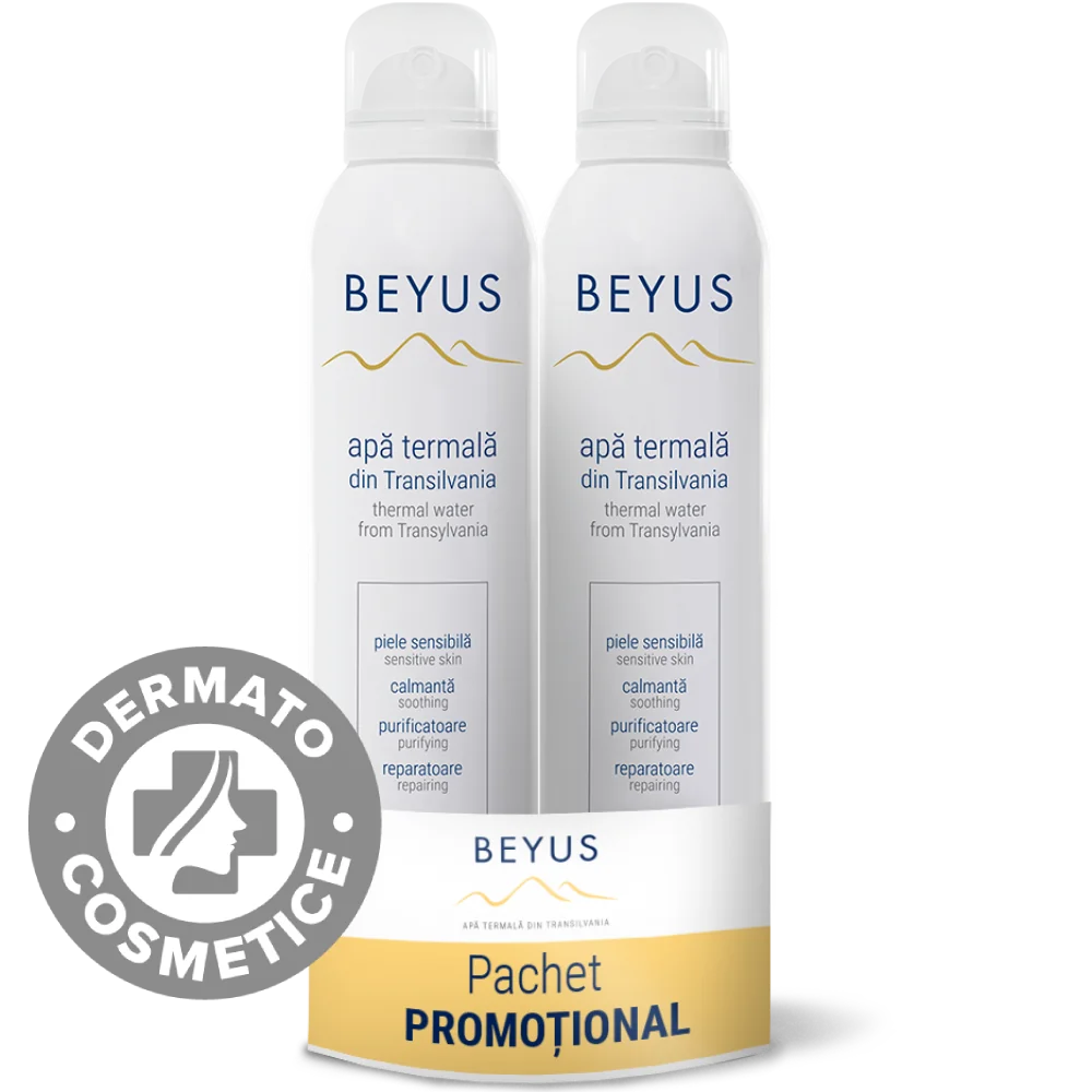 Apa termala din Transilvania spray, 2x250ml, Beyus 