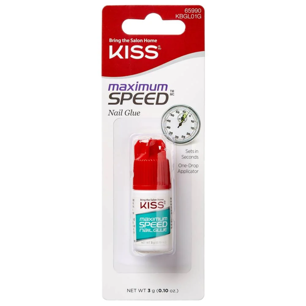 Adeziv pentru unghii false Glue Maximum Speed, 3g, Kiss 