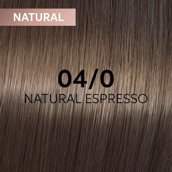 Vopsea demi-permanenta Shinefinity Zero Lift Glaze 04/0 Natural Espresso, 60 ml, Wella Professionals 