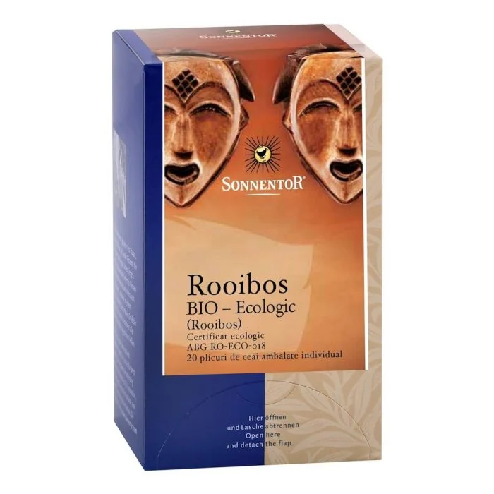 Ceai Bio Rooibos (Aspalatuhus linearis), 20 plicuri, Sonnentor