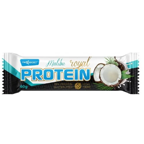 Baton proteic cu cocos fara gluten Malibu, 60g, Maxsport