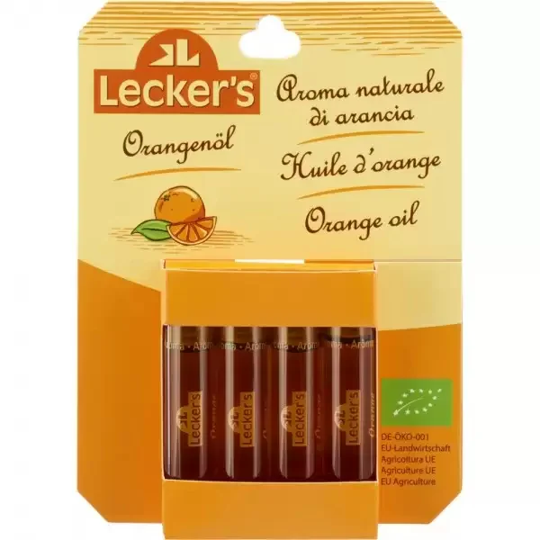 Ulei de portocale ecologic, 4x2ml, Lecker's 