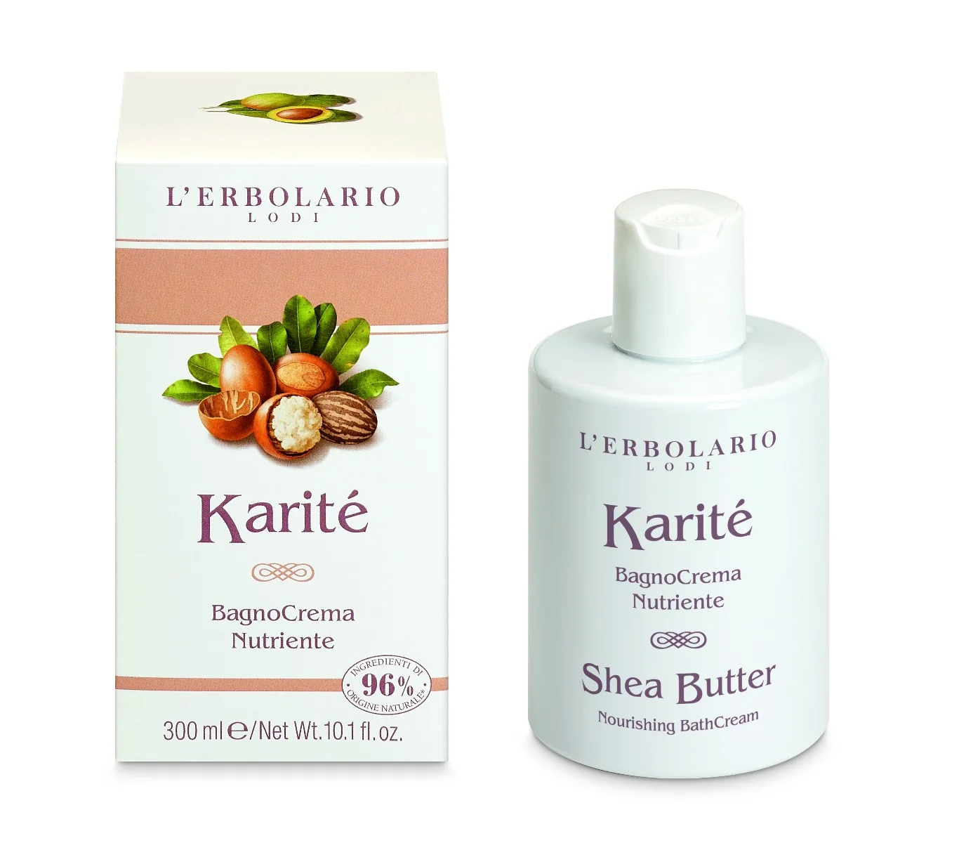 L'Erbolario Crema de baie nutritiva cu unt de shea, 300ml