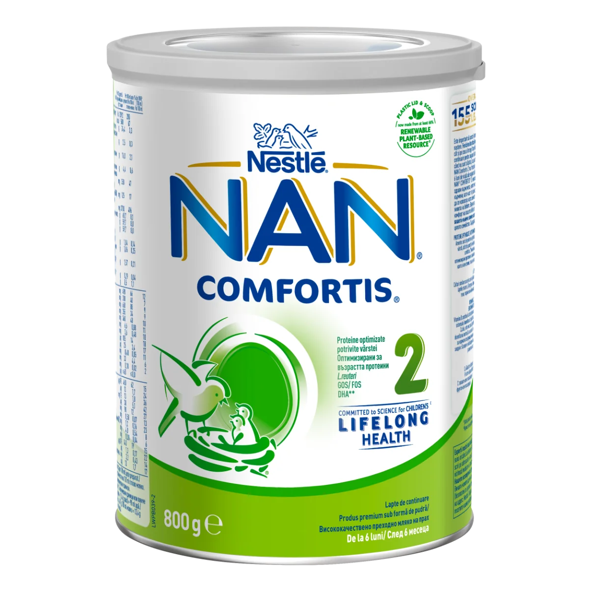 Lapte praf Nan 2 Comfortis, incepand de la 6 luni, 800g, Nestle