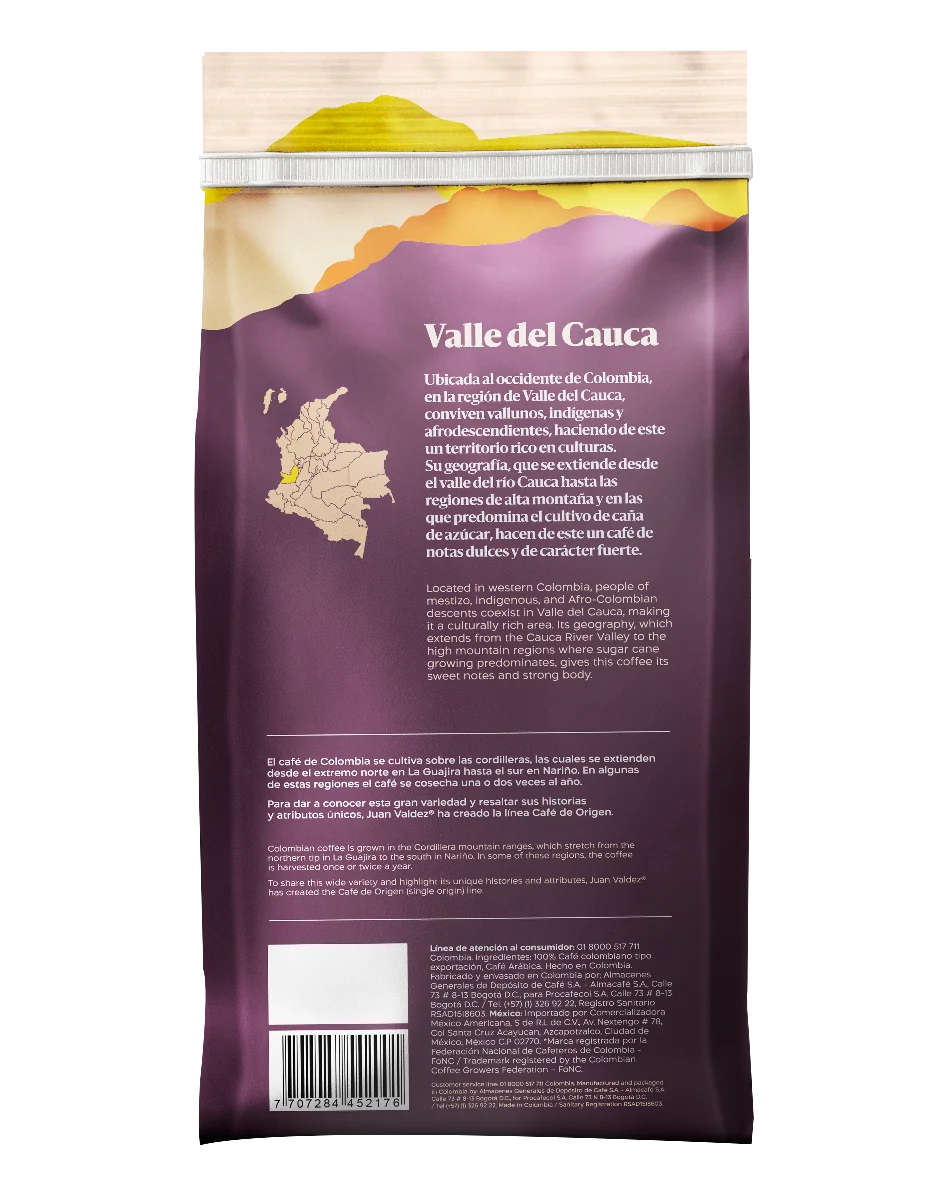 Cafea boabe Origine Valle del Cauca, 454g, Juan Valdez 