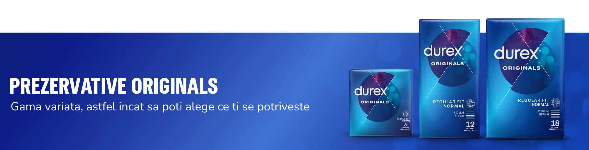 Prezentare cantitati Durex Originals