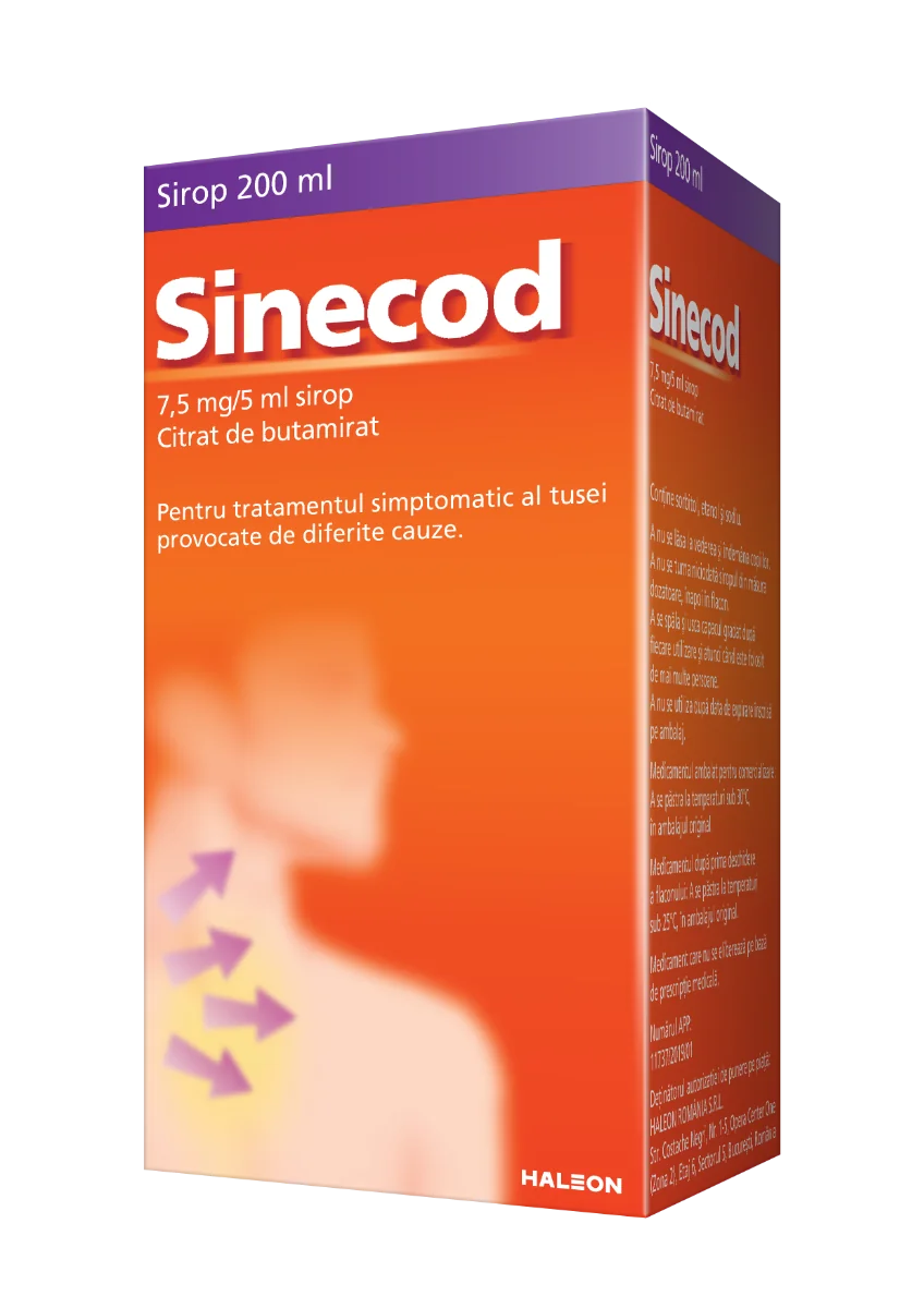 Sinecod sirop 1,5 mg/ml, 200ml, Haleon 