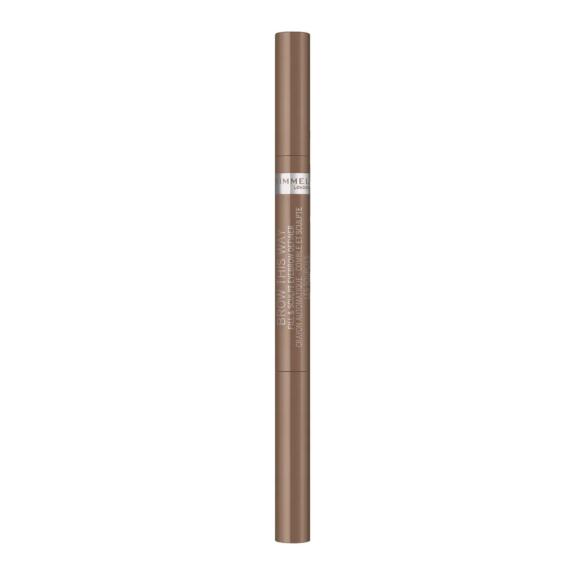 Creion pentru sprancene automatic Brow This Way 2-in-1 001 Blonde, 0.25g, Rimmel London