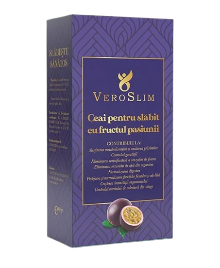 Ceai de slabit cu fructul pasiunii, 60g, VeroSlim