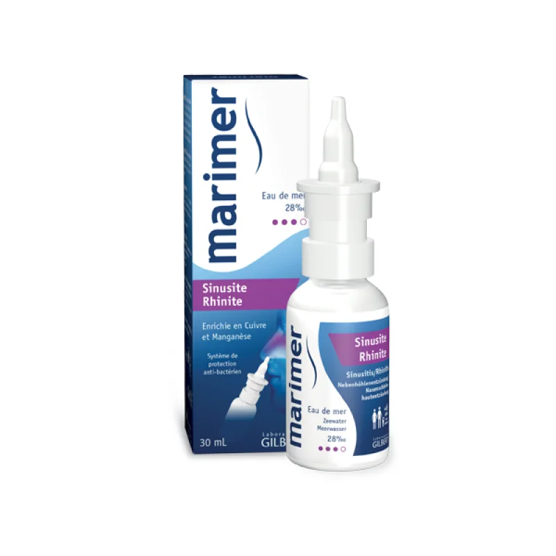 Spray nazal pentru sinuzita si rinita Marimer, 30ml, Gilbert