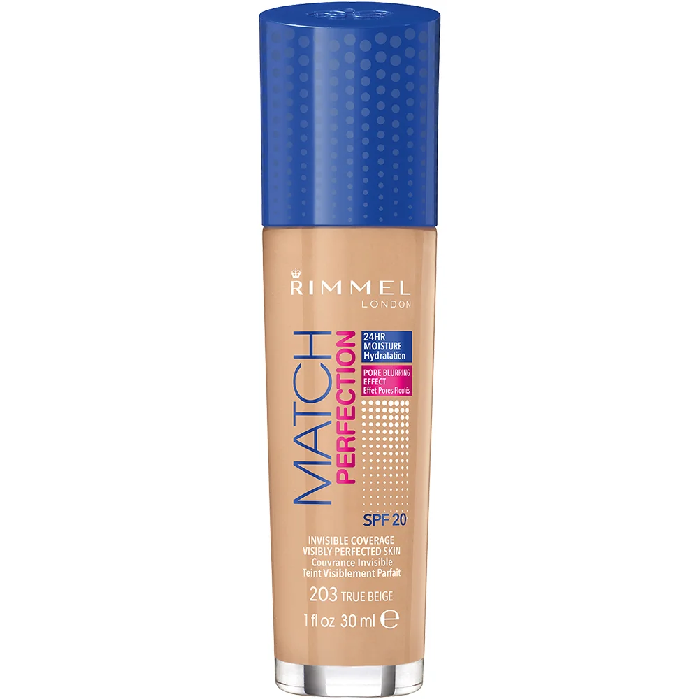 Fond de ten Match Perfection 203 True Beige, 30ml, Rimmel London