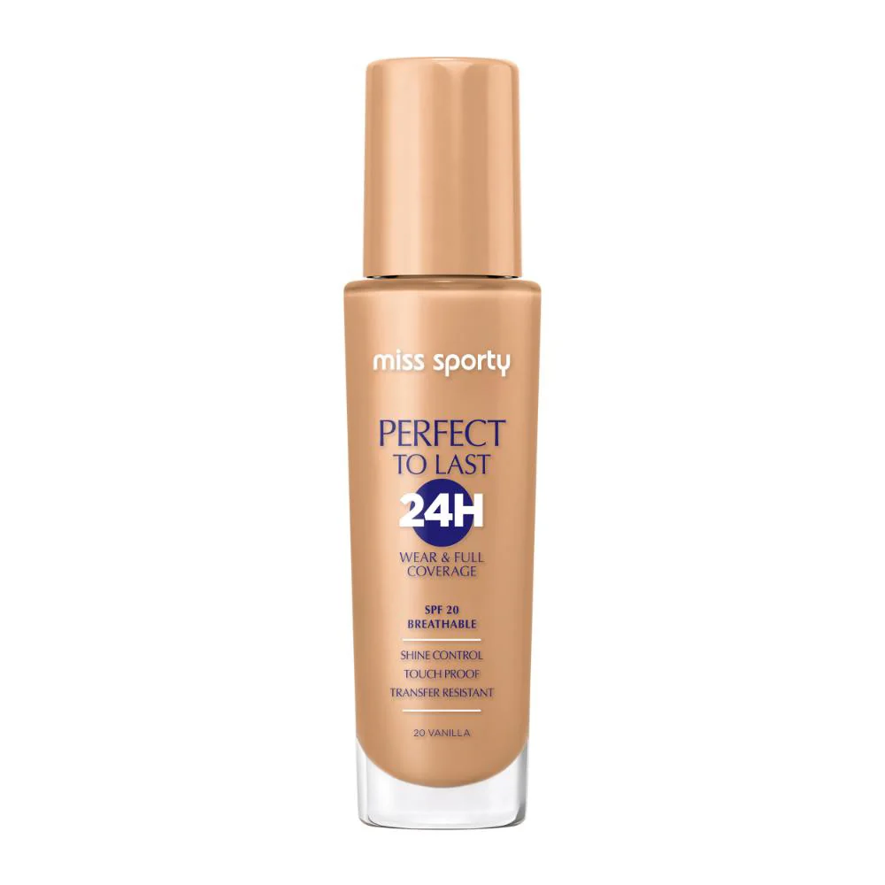 Fond de ten Perfect To Last 24H 20 Vanilla, 30ml, Miss Sporty