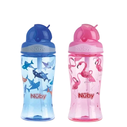 Pahar Flip It cu pai +4 ani, 360ml, Nuby