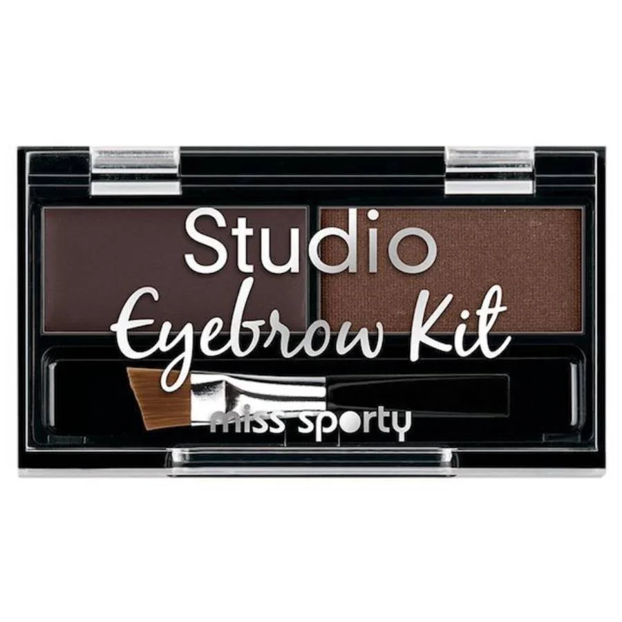 Fard de sprancene Studio Eyebrow 001 Medium Brown, 2.4g, Miss Sporty