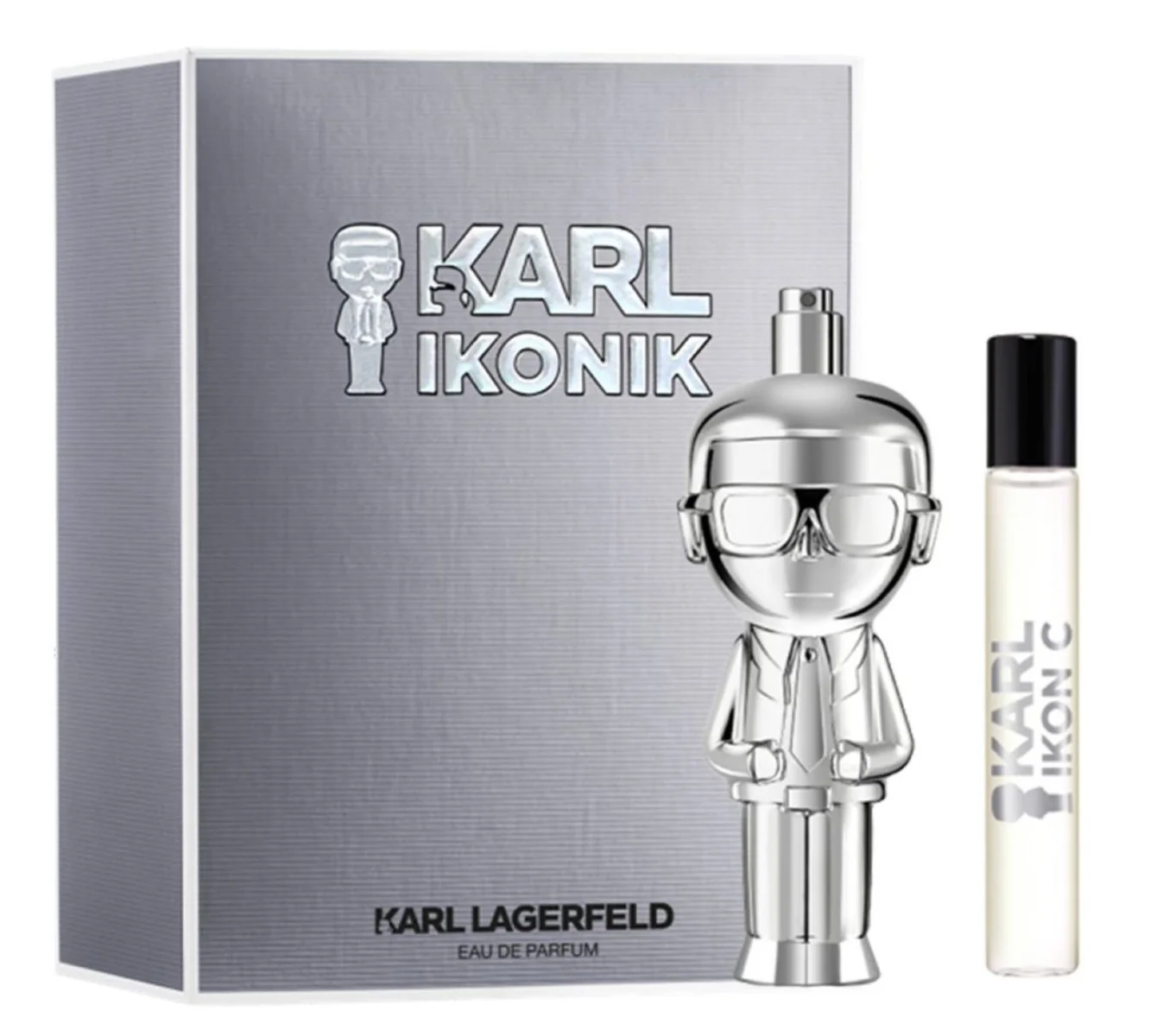 Set Ikonic Man Apa de parfum 60ml + Apa de parfum spray 7.5ml, Karl Lagerfeld