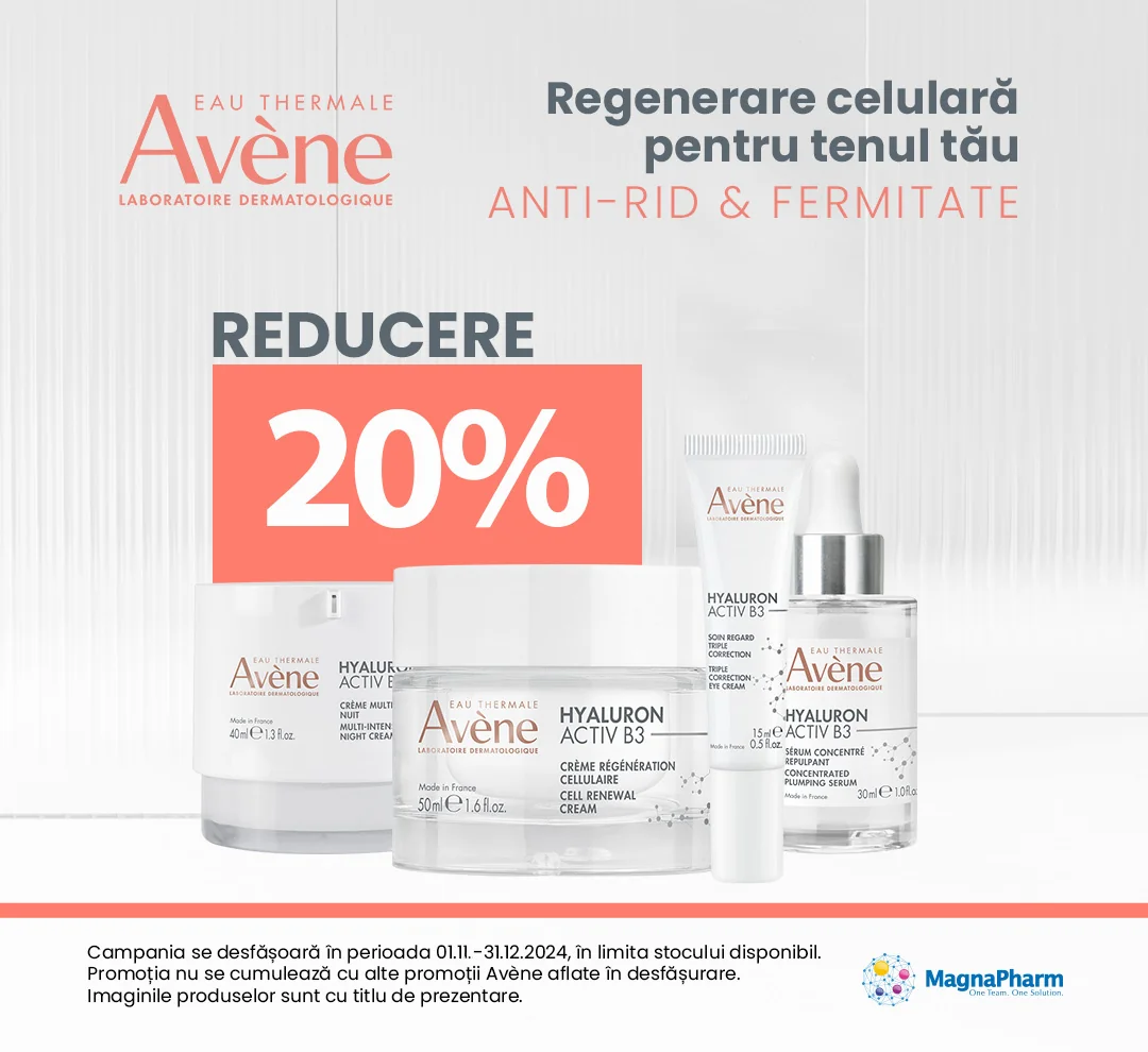 Ofertele lunii noiembrie + decembrie 2024 Avene Hyaluron