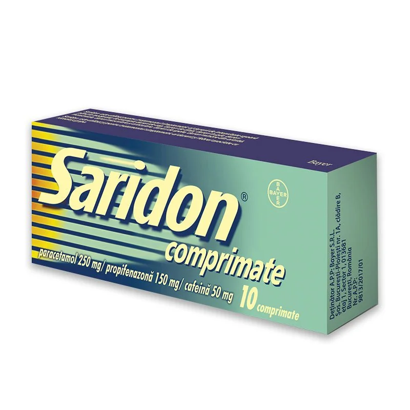 Saridon, 10 comprimate, Bayer