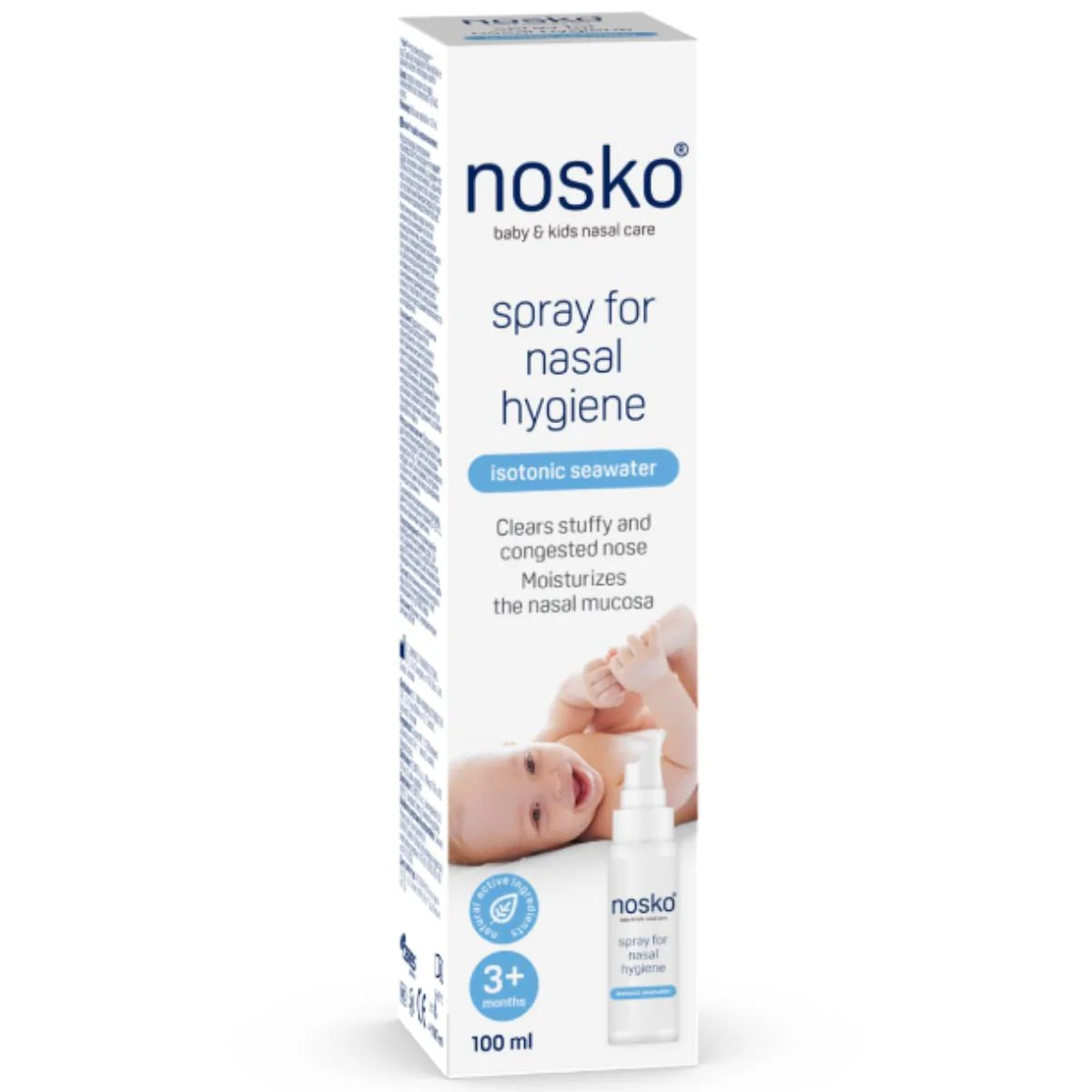 Spray pentru igiena nazala, 100ml, Nosko Baby