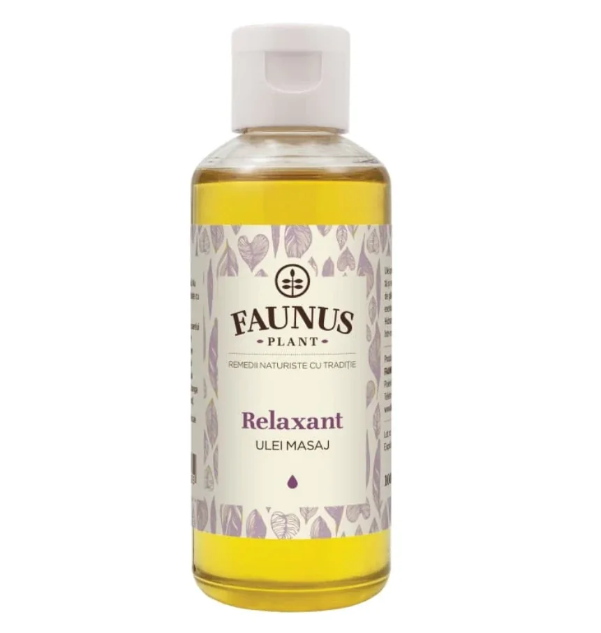 Ulei masaj Relaxant cu lavanda si ylang-ylang, 100ml, Faunus Plant