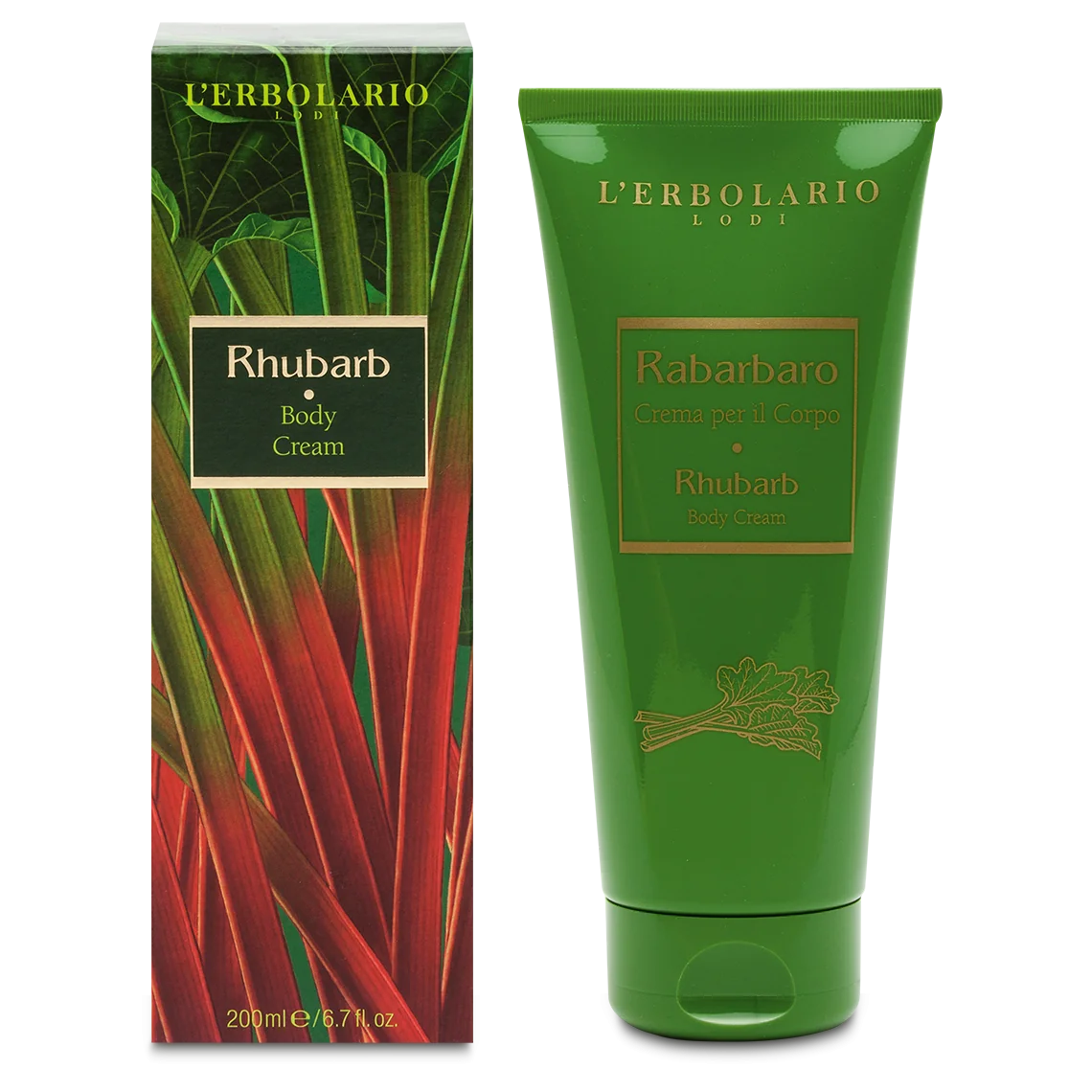 L'Erbolario Crema de corp Rhubarb, 200ml