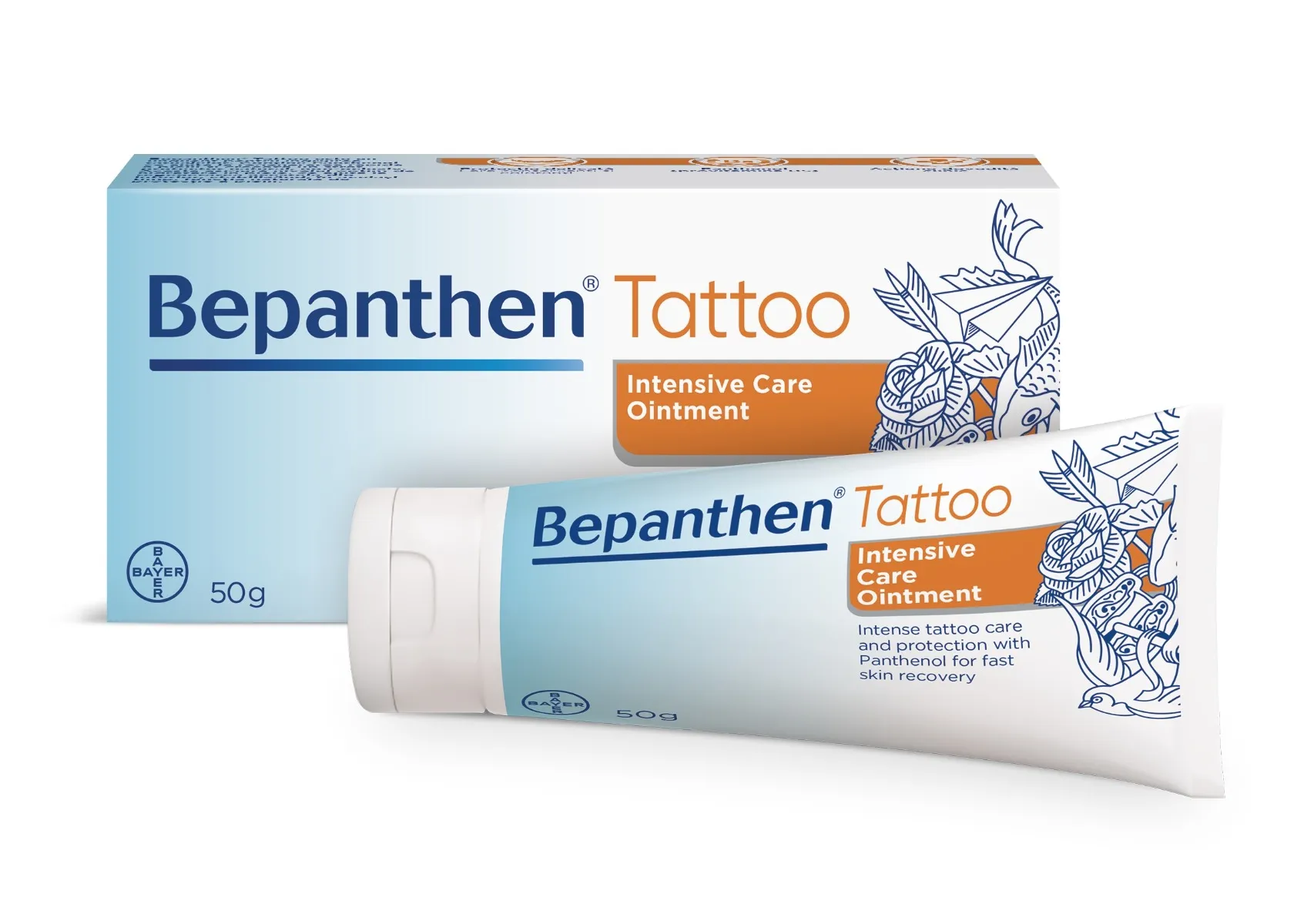 Unguent pentru ingrijirea tatuajelor Bepanthen Tattoo, 50g, Bayer 