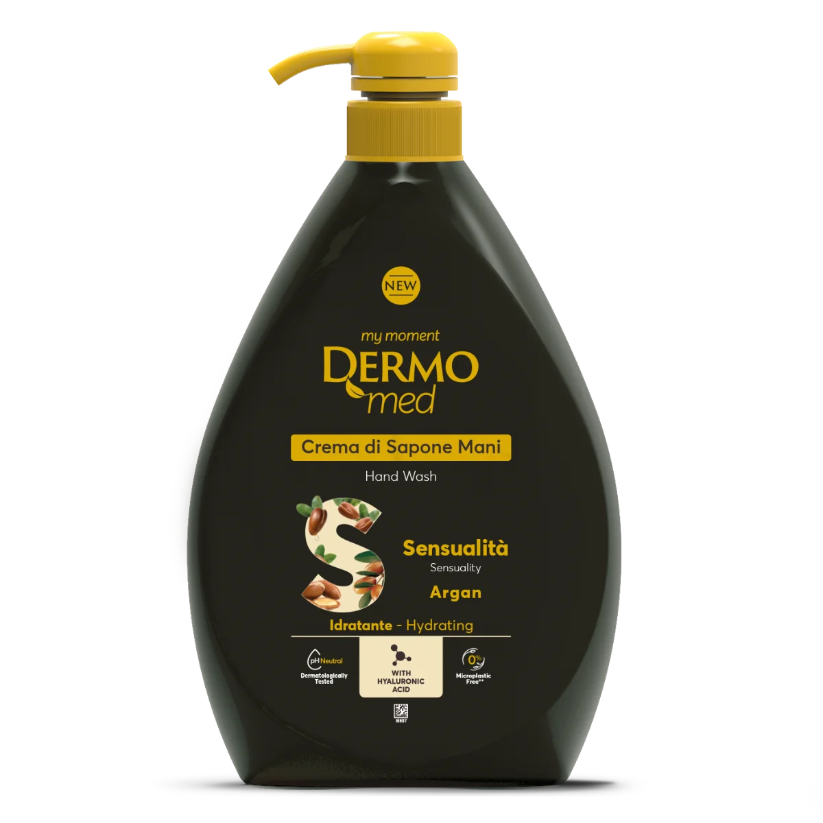 Dispenser Sapun lichid crema cu argan, 1000ml, Dermomed