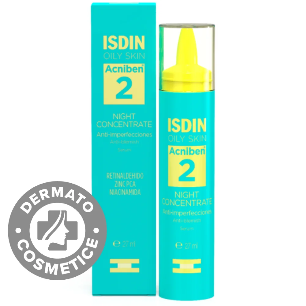 Ser concentrat de noapte anti-imperfectiuni Acniben, 27ml, Isdin