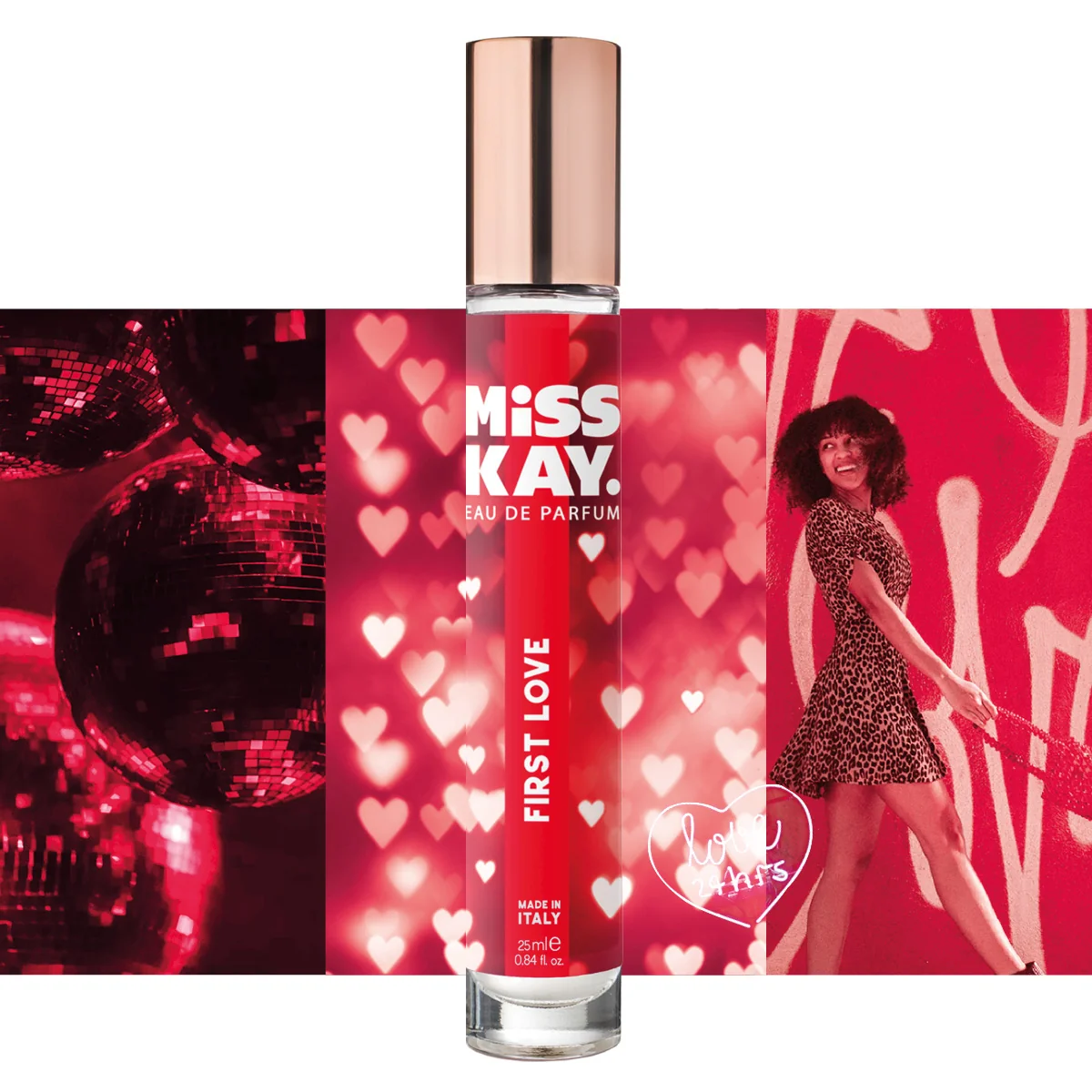 Apa de parfum pentru femei First Love, 25ml, Miss Kay 