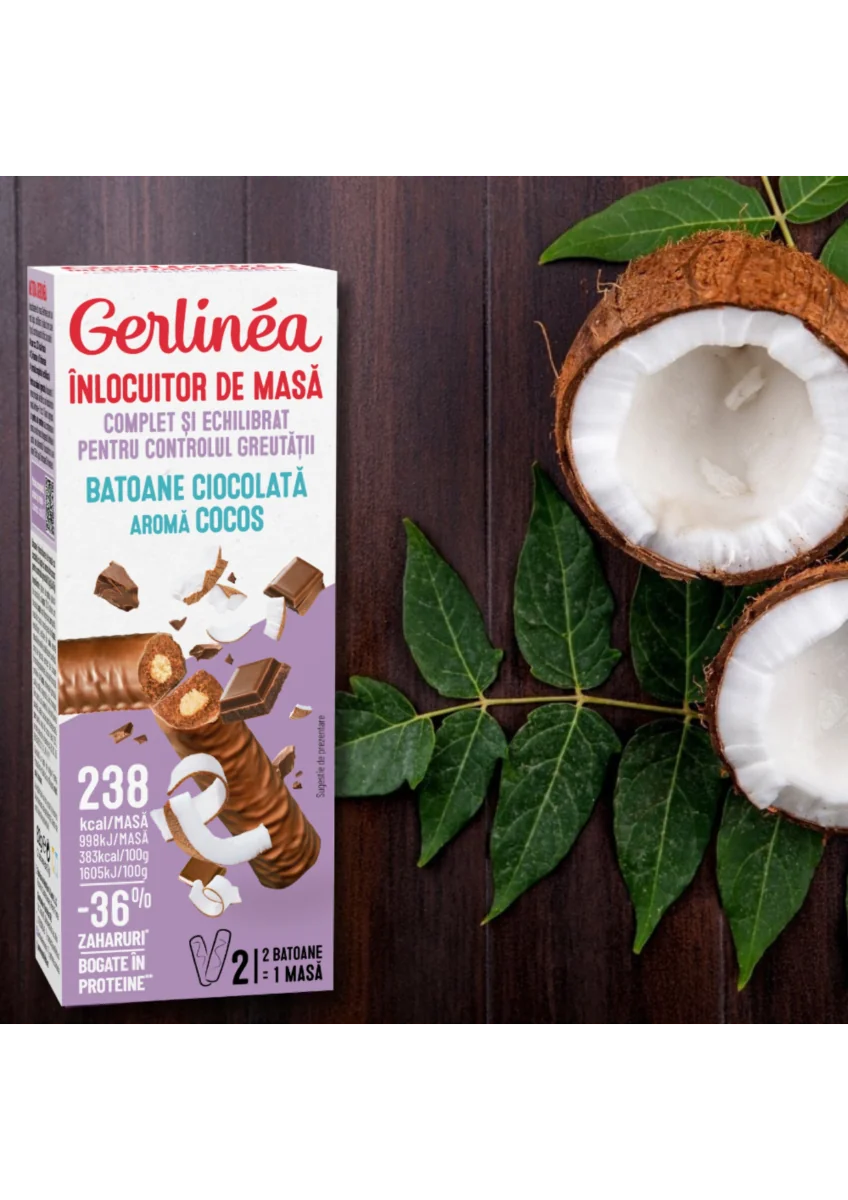 Mini pack batoane cu cocos, 62g, Gerlinea 