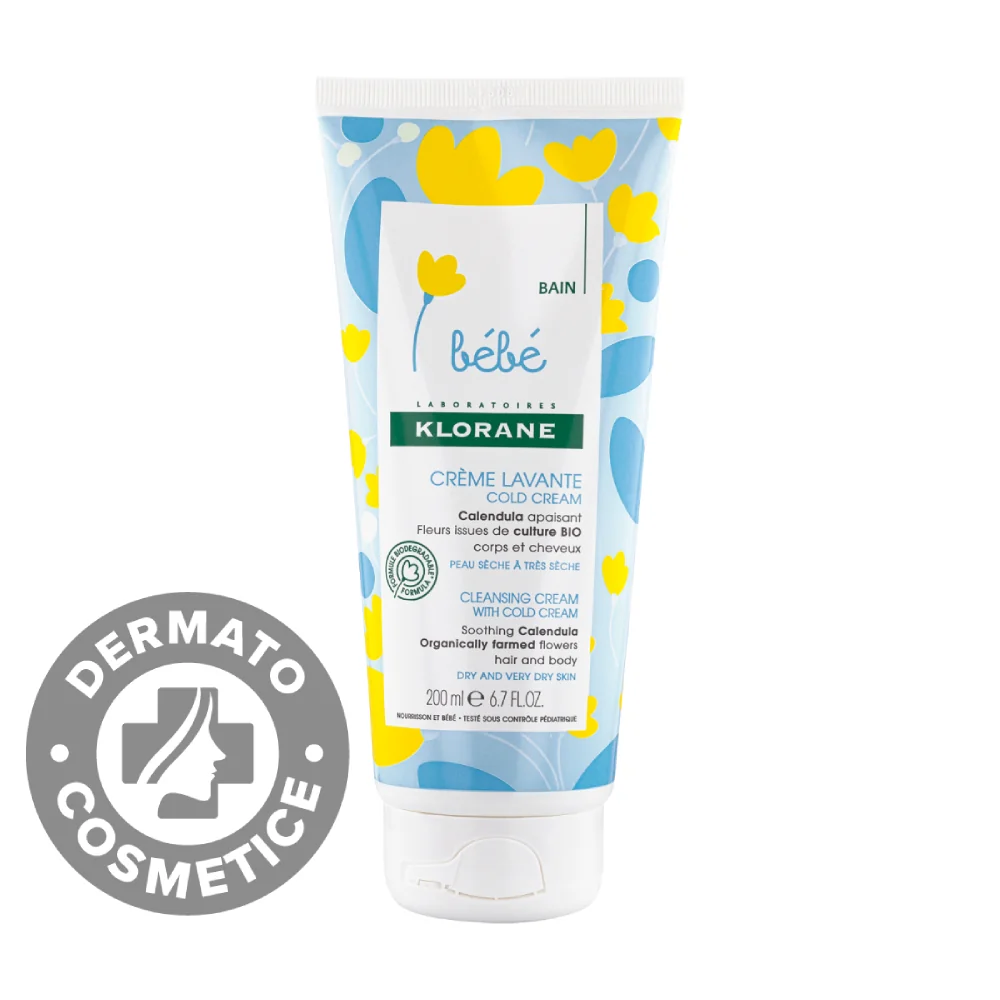 Crema nutritiva de curatare ColdCream, 200ml, Klorane Bebe