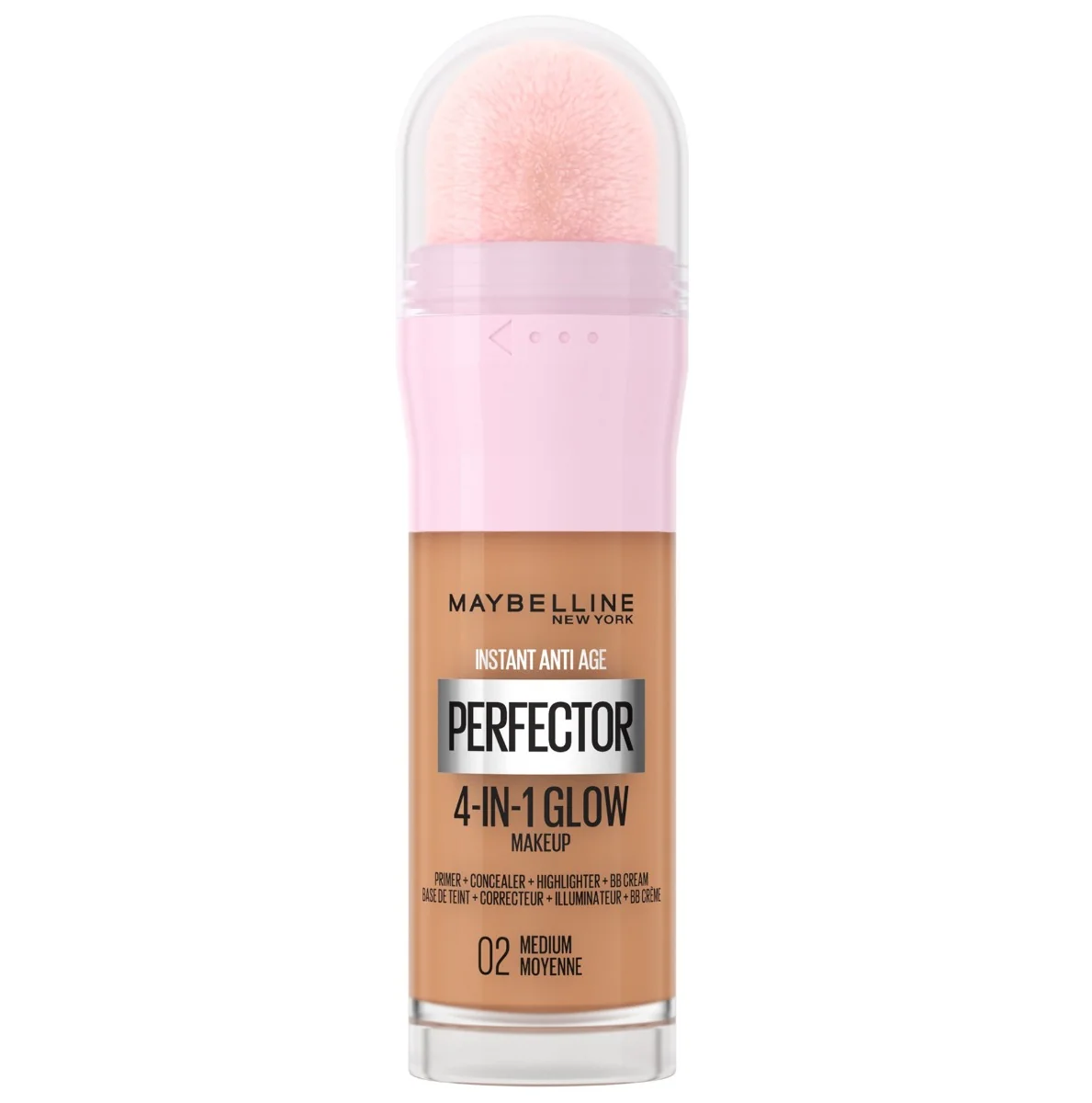 Iluminator 4-in-1 Instant Anti-Age Perfector Glow 02 Medium, 20ml, Maybelline 