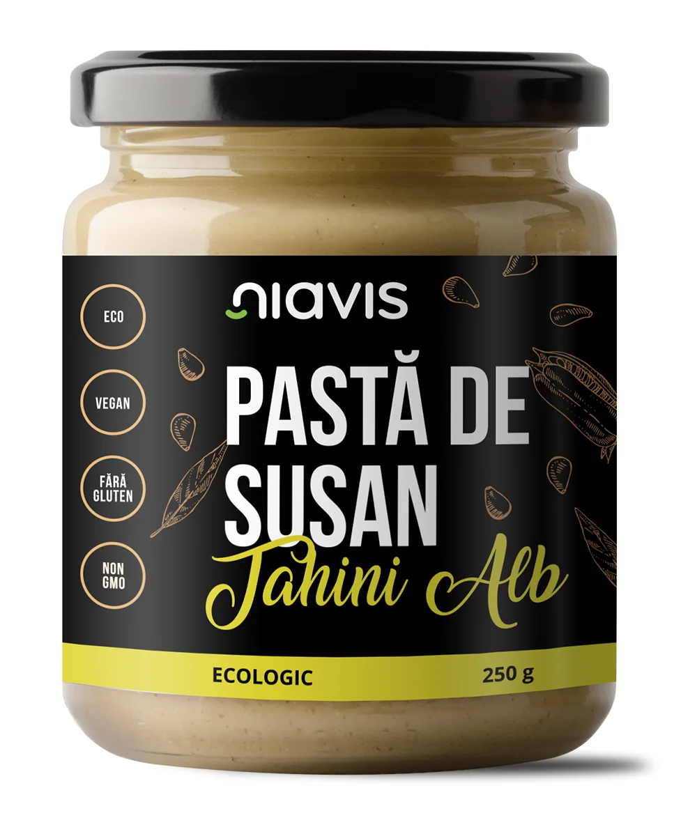 Pasta de susan (Tahini alb) ecologica, 250g, Niavis