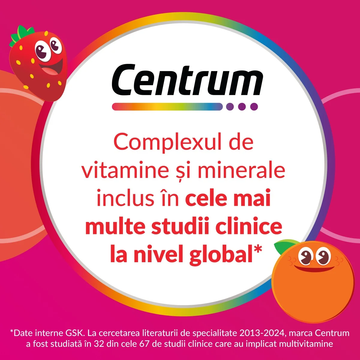 Centrum Kids VitaGummies Multifruit, 60 jeleuri, Haleon 