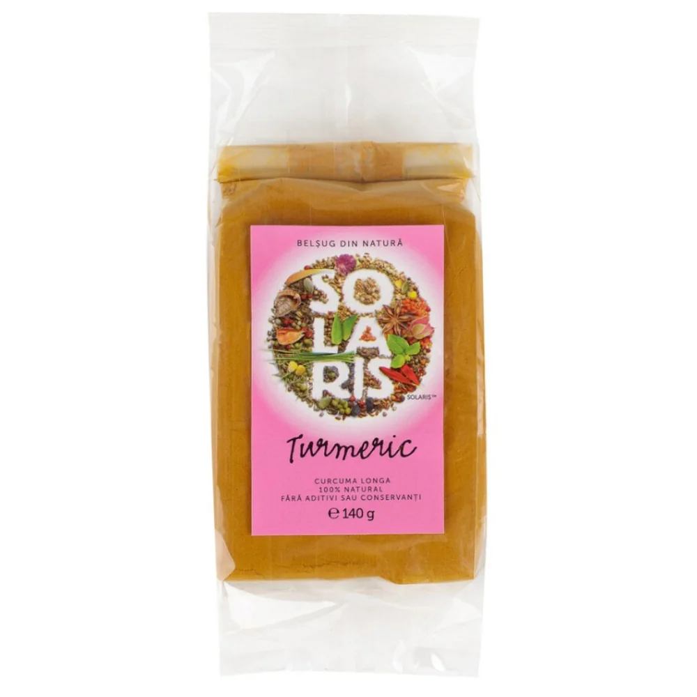 Condiment turmeric macinat, 140g, Solaris