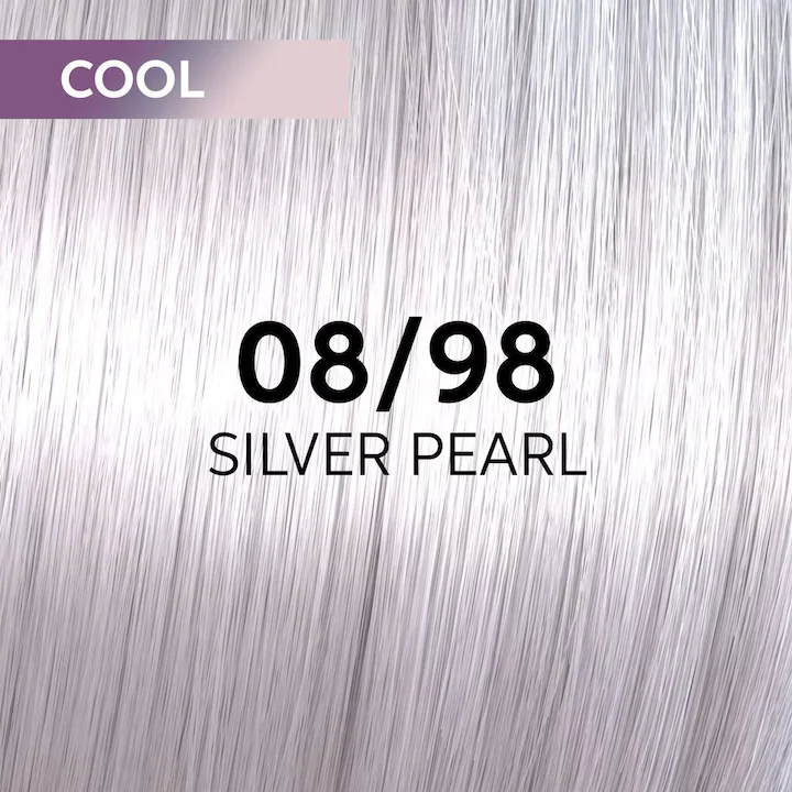 Vopsea demi-permanenta Shinefinity Zero Lift Glaze 08/98 Silver Pearl, 60 ml, Wella Professionals 