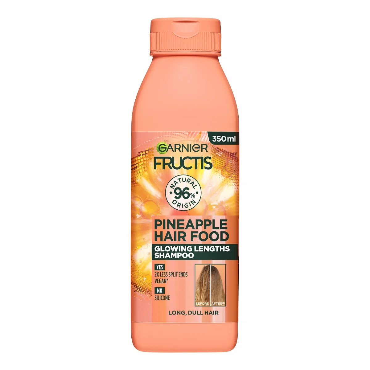 Sampon pentru stralucire si volum Hair Food Ananas, 350ml, Fructis