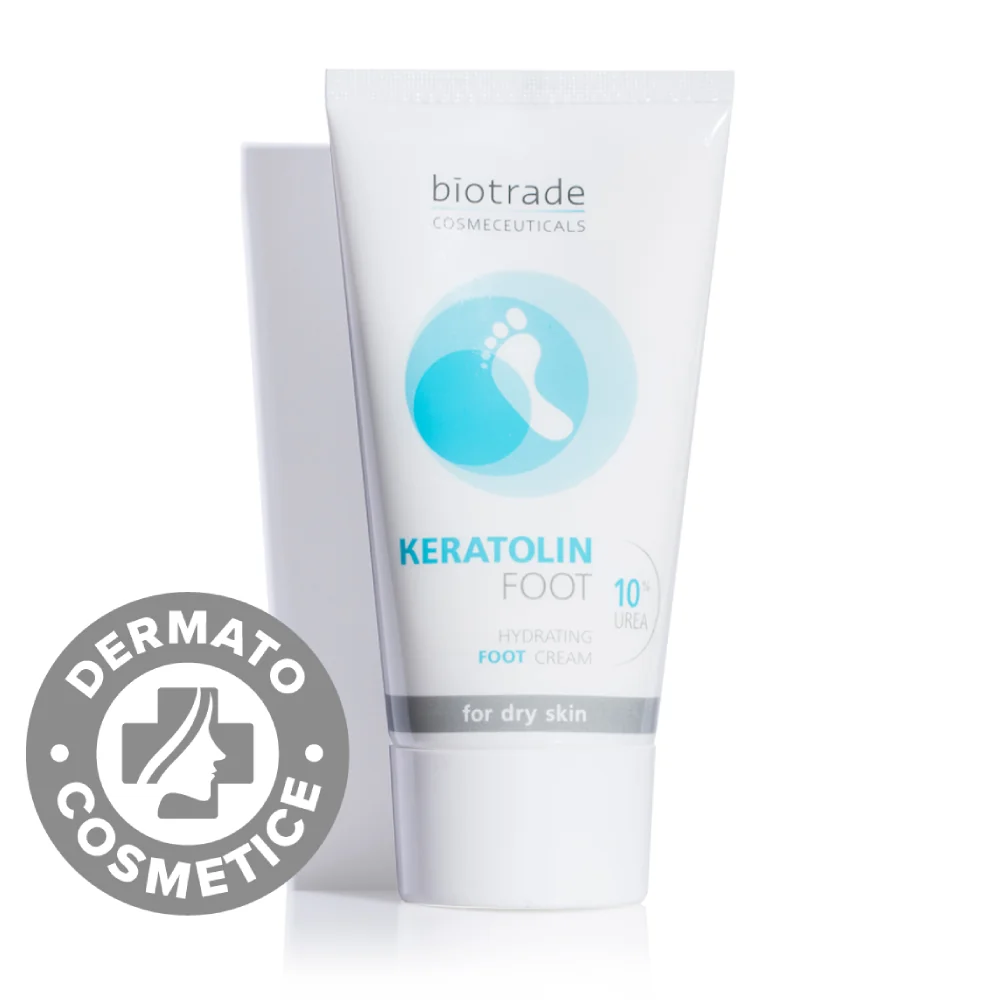 Crema hidratanta pentru picioare cu 10% uree Keratolin Foot, 50ml, Biotrade