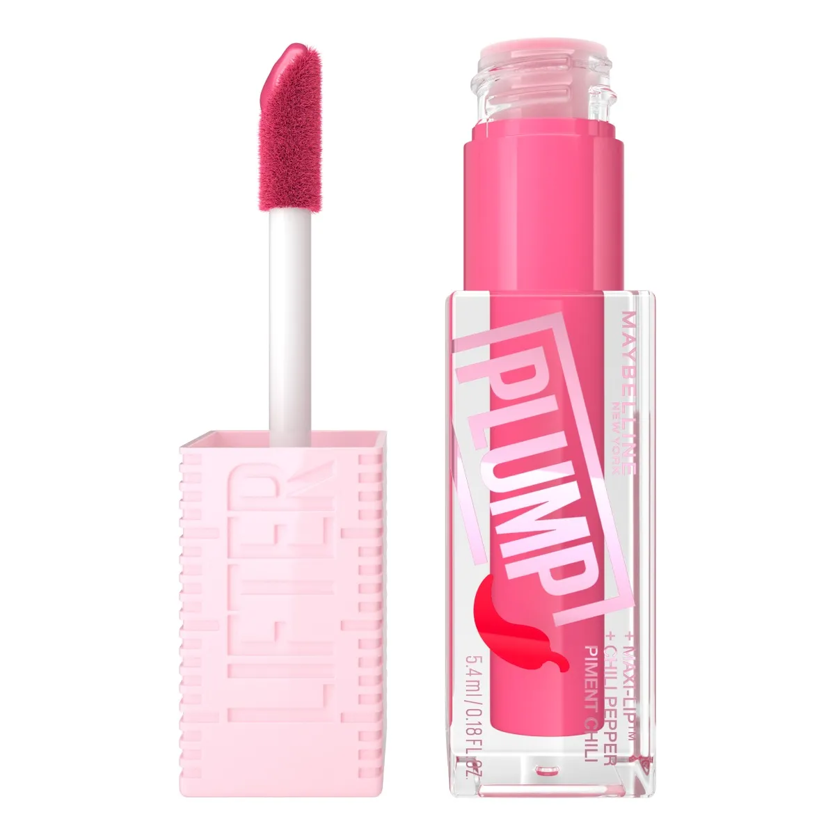 Luciu de buze cu efect de marire Lifter Plump 003 Pink Sting, 5.4ml, Maybelline 