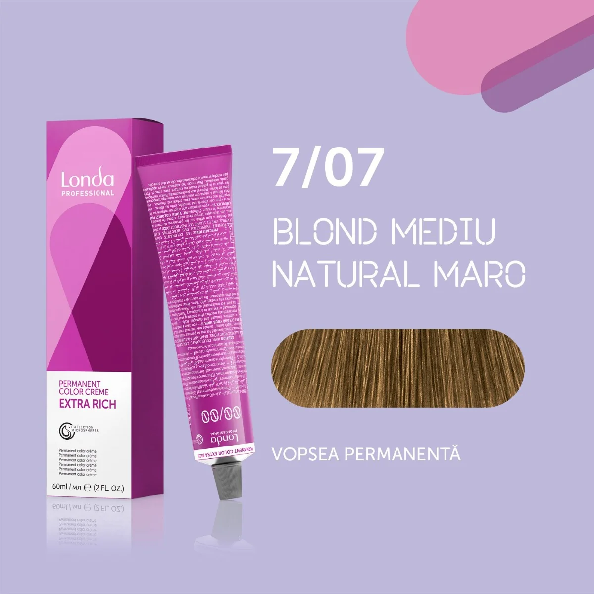 Vopsea permanenta 7/07 Extra Rich, 60ml, Londa Professional 