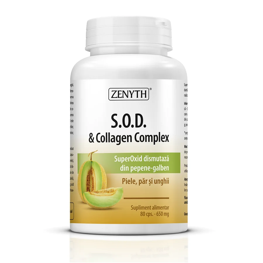 SOD + Collagen Complex, 80 capsule, Zenyth