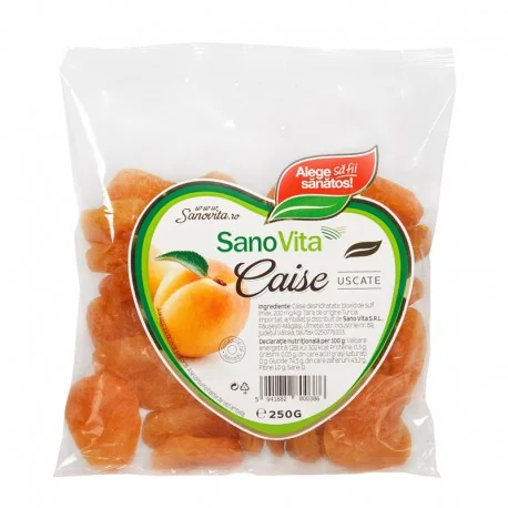 Caise deshidratate, 250g, SanoVita