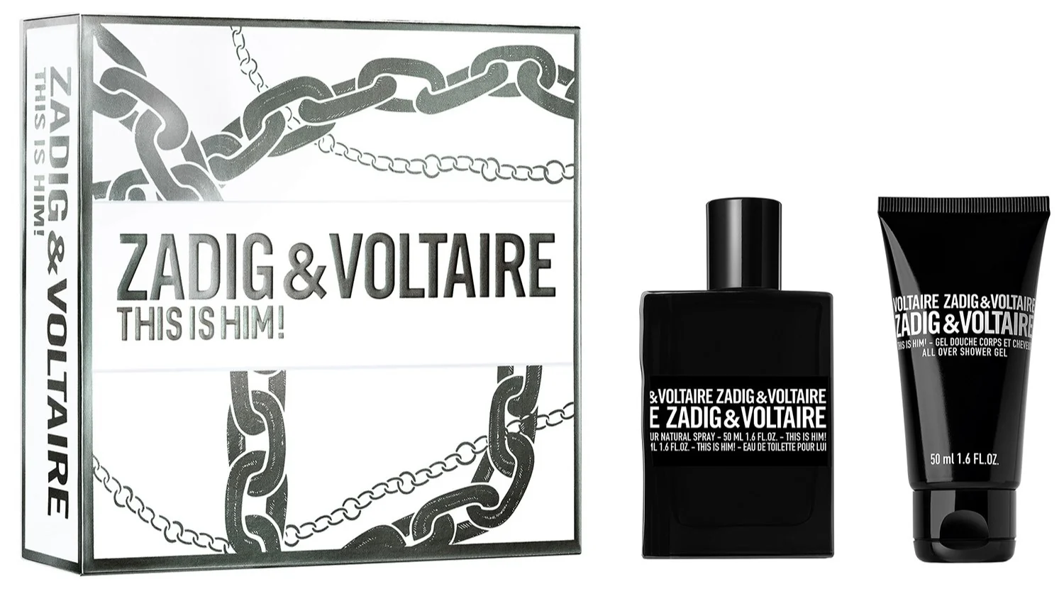 Set This is Him Apa de toaleta 50ml + Gel de dus 50ml, Zadig&Voltaire 