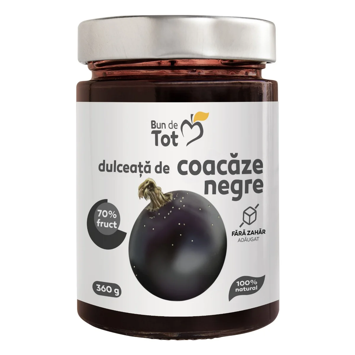 Dulceata de coacaze negre, 360g, Dacia Plant