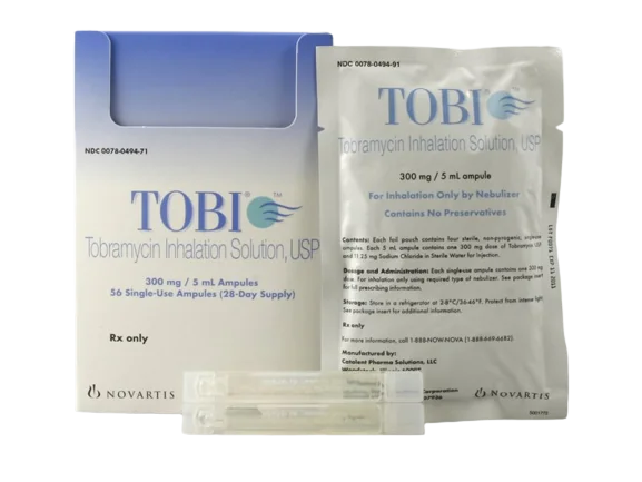 Tobi solutie pentru inhalare prin nebulizator 300mg/5ml, 56 fiole, Novartis