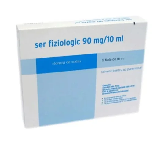 Ser fiziologic 90mg, 5 fiole x 10ml, Zentiva